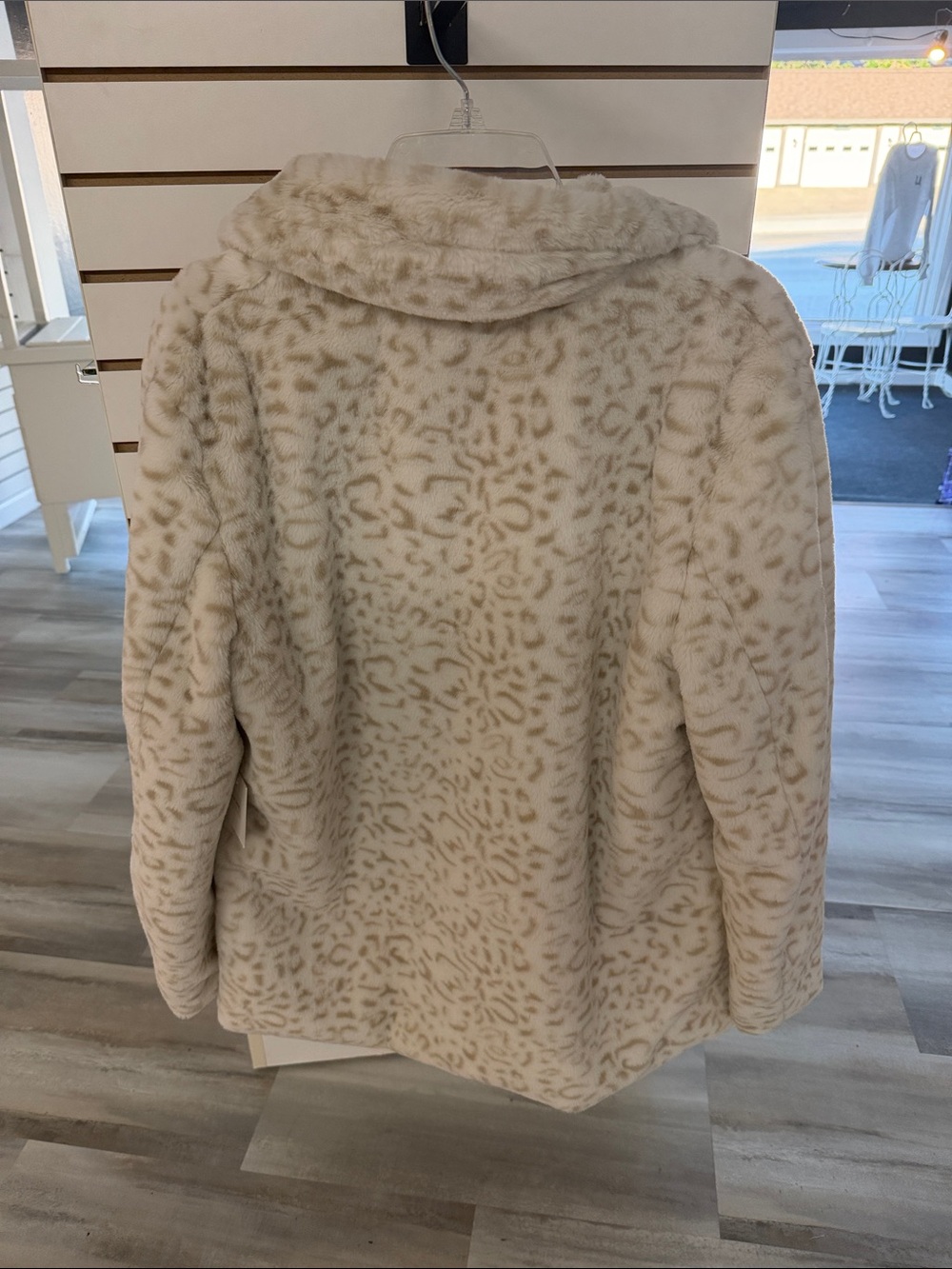 Katydid Cream Leopard-Print Jacket - Picture 3 of 3
